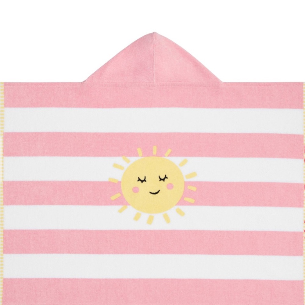 Pottery Barn Rugby Stripe Sun Beach Hooded Towel (Baby)
